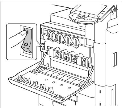 OLIVETTI D-COLOR MF280 - Allumer ou éteindre la machine - 1
