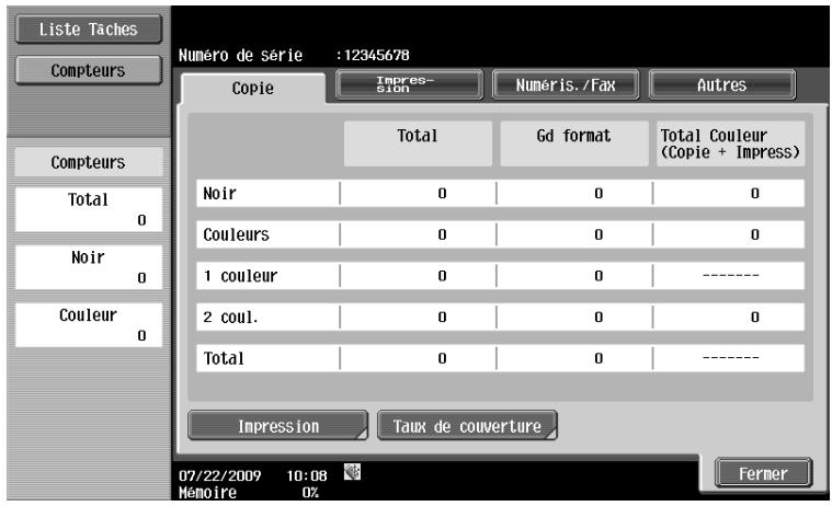 OLIVETTI D-COLOR MF280 - Consulter les compteurs - 1