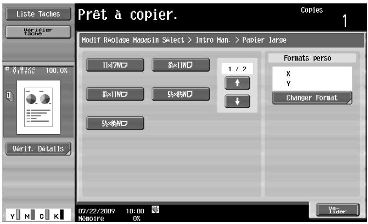 OLIVETTI D-COLOR MF280 - Configurer du papier grand format - 1