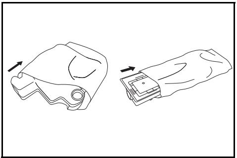 OLIVETTI D-COPIA 2200 - Remplacement de la cartouche de toner et du réservoir de toner au rebut - 7