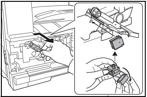 OLIVETTI D-COPIA 2200 - Remplacement de la cartouche de toner et du réservoir de toner au rebut - 9
