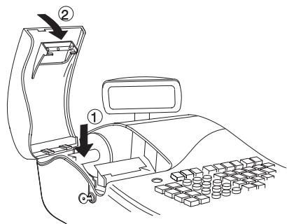 OLIVETTI ECR 2450 - Installation et remplacement des piles - 9