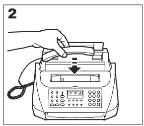 OLIVETTI FAX LAB 260 - Connexion du combine telephonique - 2