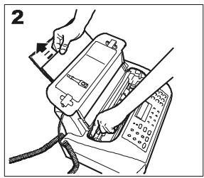 OLIVETTI FAX LAB 260 - Retrait d'un original COINCE ou d'une feuille de PAPIER coincee - 2