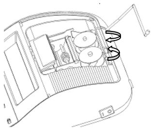 OLIVETTI LOGOS 664B - Substituição da fita - 1