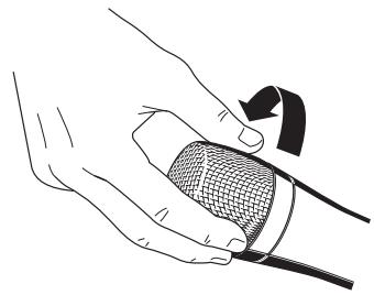 SENNHEISER E 905 - Removing the sound inlet basket - 1