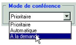 SENNHEISER SDC CU - Déterminer le mode de conférence - 1