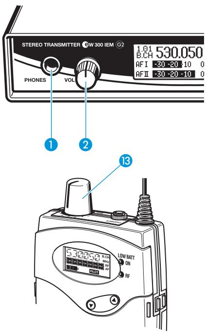 SENNHEISER 300 IEM G2 - Remarque : - 1