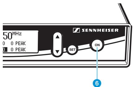 SENNHEISER 300 IEM G2 - Mettre des composants en marche/à l'arrêt - 1