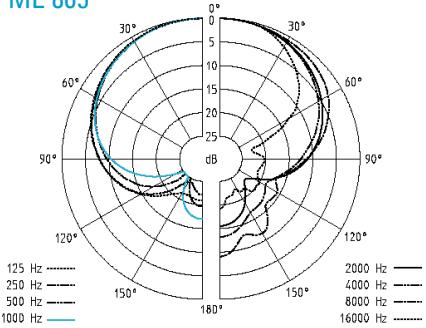 SENNHEISER EVOLUTION WIRELESS EW 300 - Polar diagrams of microphones/microphone modules - 2
