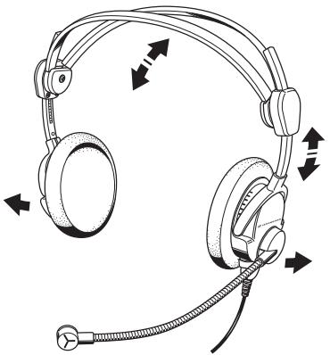 SENNHEISER HME 46-3S - Mettre le casque/micro sur la tête - 1