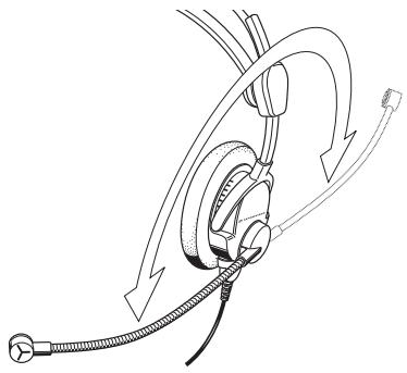 SENNHEISER HME 46-3S - Orienter le support micro - 1