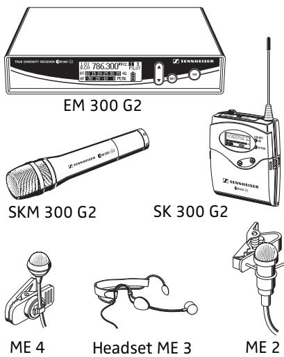 SENNHEISER EW 312 G2 - Applications et contenu des sets - 1