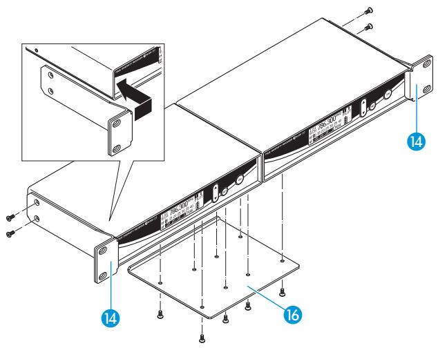 SENNHEISER EW 365 G2 - Montage en rack et montage des antennes à l'avant - 2