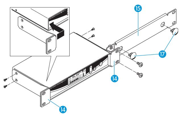 SENNHEISER EW 365 G2 - Montage en rack et montage des antennes à l'avant - 3