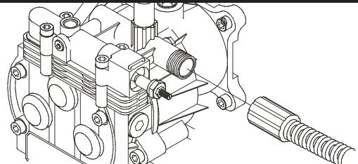 BRIGGS & STRATTON BRIGGS & STRATTON 2700 PSI - Anschlieben der Schläuche und der Wasserzufuhr an die Pumpe - 2