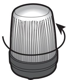 AVIDSEN ASTRELL 120 - • Remplacement de l'ampoule du feu clignotant - 1