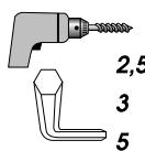AVIDSEN ASTRELL 120 - • Matériel nécessaire - 1
