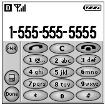 KYOCERA 6035 - Pour composer un numéro à partir du composeur - 1