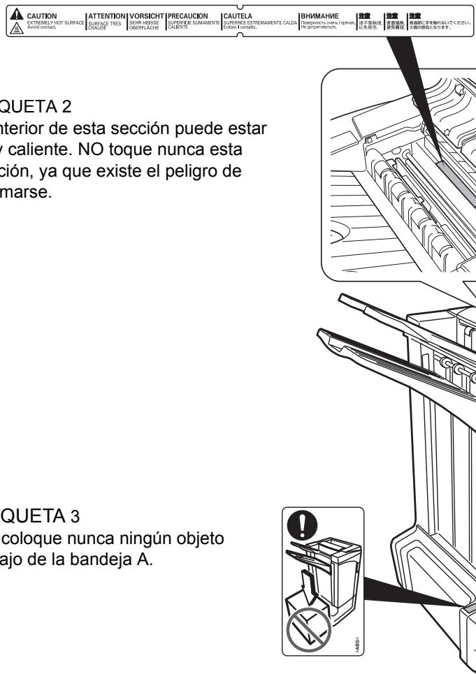 KYOCERA DF-760 - ETIQUETAS DE PRECAUCION - 2