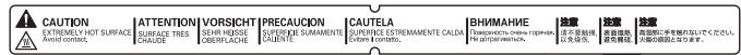 KYOCERA DF-760 - CAUTION LABELS - 3