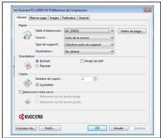 KYOCERA FS-1300D - Impression à partir d'un logiciel d'application - 2
