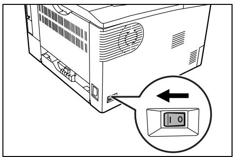 KYOCERA FS-1300D - Branchement du cordon d'alimentation - 3