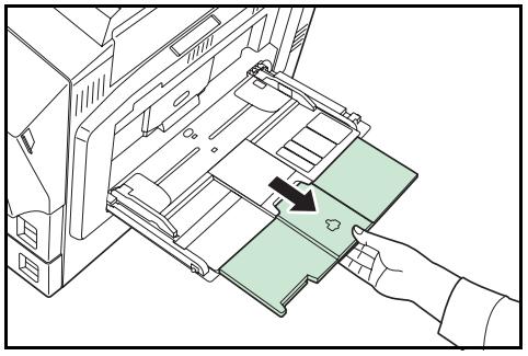 KYOCERA FS-C8100DN - Chargement de papier dans le bac MF (multifonction) - 2
