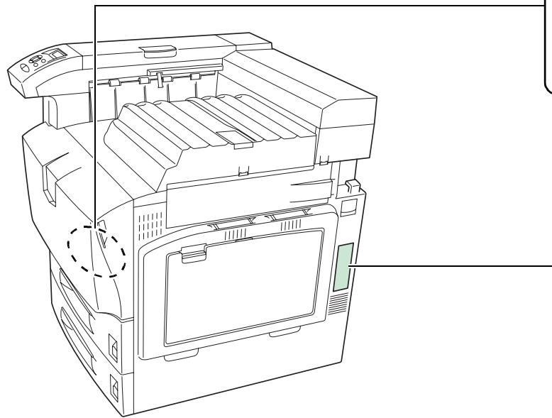 KYOCERA FS-C8100DN - Étiquettes attention - 5