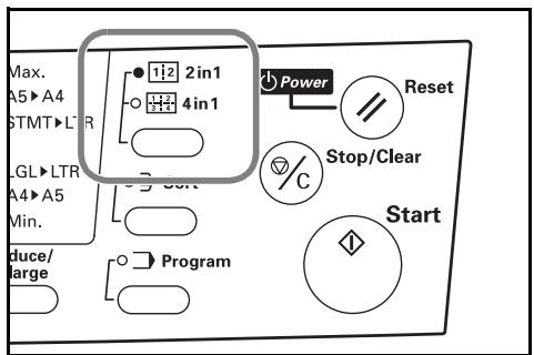 KYOCERA KM-1500 - Sélection de l'ordre dans l'arrangement 4 en 1 - 2
