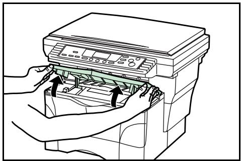 KYOCERA KM-1500 - Ouvrir le panneau supérieur avant. - 1