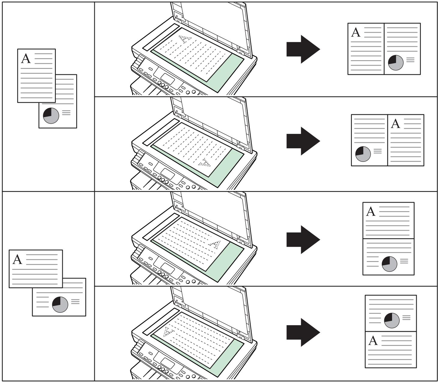 KYOCERA KM-1500 - Précaution à suivre lors de la mise en place des originaux - 1