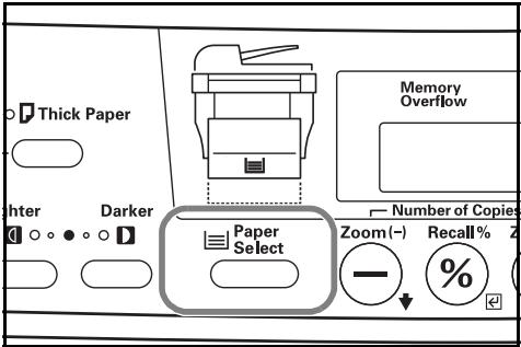 KYOCERA KM-1500 - Sélection du format du papier - 1