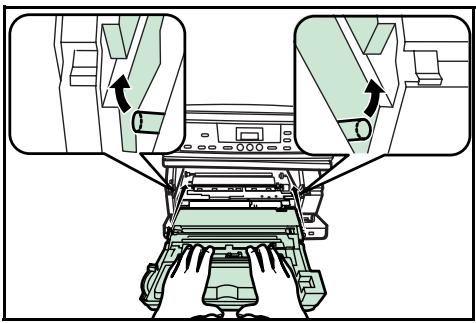 KYOCERA KM-1500 - Extraire l'unité de traitement hors du copieur. - 3