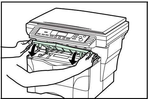 KYOCERA KM-1500 - Refermer le panneau supérieur avant. - 1
