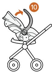 STOKKE IZISLEEP - Odstranjevanje sedeža z vozička - 1