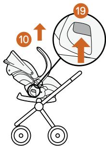 STOKKE IZISLEEP - Cómo retirarlo del carrito el asiento infantil - 6