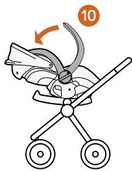 STOKKE IZISLEEP - Brug af autostolen sammen med Stokke® Xplory® + Stokke® Crusi - 3