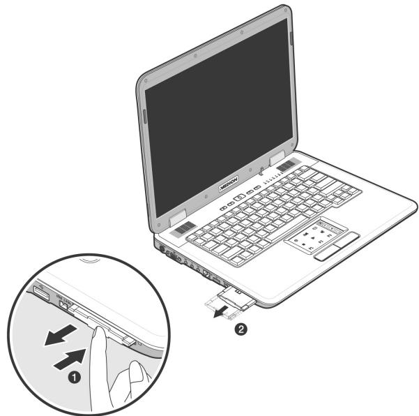 MEDION BDAWIM2100 - Retirer la carte Express - 1