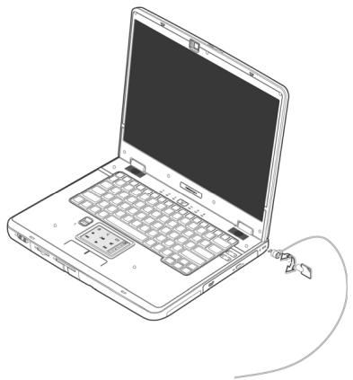MEDION WIM 2040 - UTILISER UNE SERRURE DE SURETE - 1