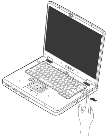 MEDION WIM 2040 - CHARGEMENT D'UN DISQUE - 1