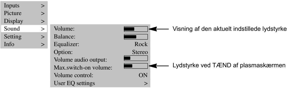 MEDION 42 PLASMA DISPLAY MD 41842 - INDSTALLING AF LYDSTYRKE - 1