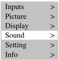 MEDION 42 PLASMA DISPLAY MD 41842 - SOUND SETTING - 3