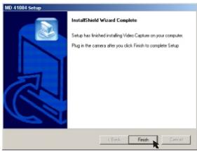 MEDION DIGITAL CAMERA MD 41084 - When a window as Fig 3 or Fig 4 appears, please click "OK" or "Finish" to complete the installation. - 2
