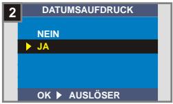 MEDION DIGITAL CAMERA MD 41084 - Wahlen Sie den Menüpunkt DATUMSAUFDRUCK - 2