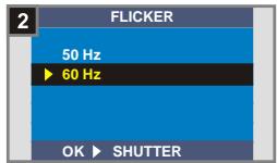 MEDION DIGITAL CAMERA MD 41084 - Indstilling af flimmer - 2