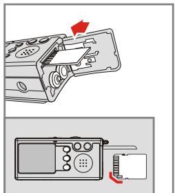 MEDION DIGITAL CAMERA MD 41084 - Insérer la carte - 1