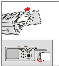 MEDION DIGITAL CAMERA MD 41084 - Inserting the card - 1