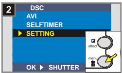 MEDION DIGITAL CAMERA MD 41084 - Selecteer INSTELLING - 1