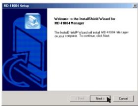 MEDION DIGITAL CAMERA MD 41084 - Installing af MD 41084 Manager - 4